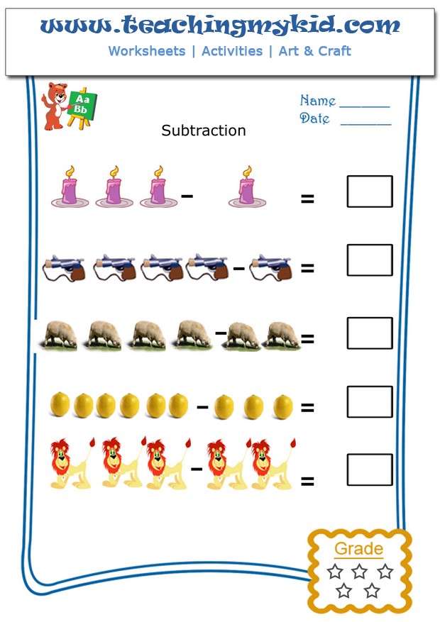 Pictorial Subtraction Archives - Teaching My Kid