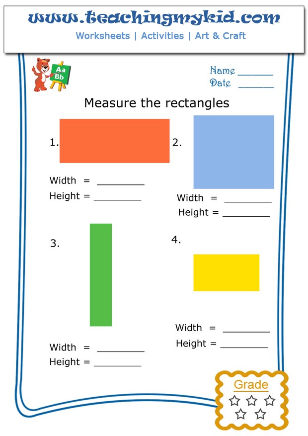 Free grade 4 measuring worksheets