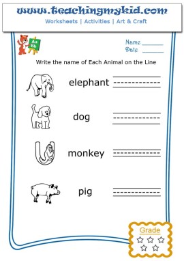 Worksheets for kids