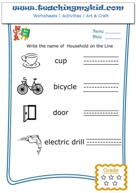 Worksheets for grade 1