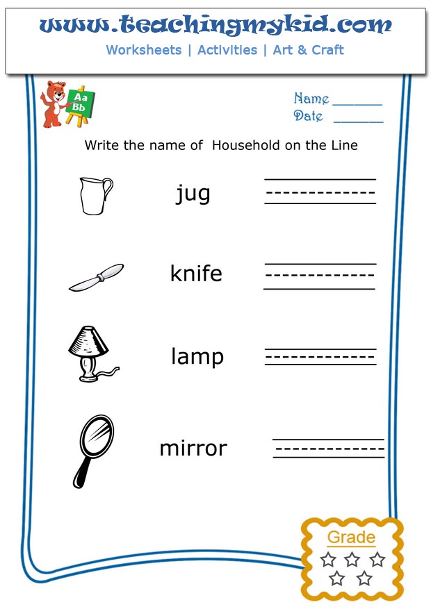 fun-worksheets-for-kids-write-the-name-of-each-household-6