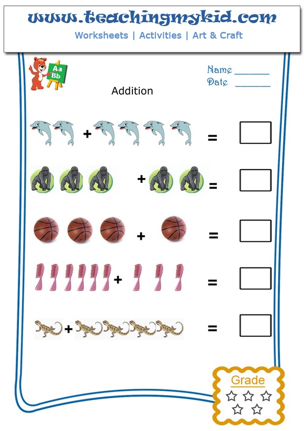 Printable kindergarten worksheets