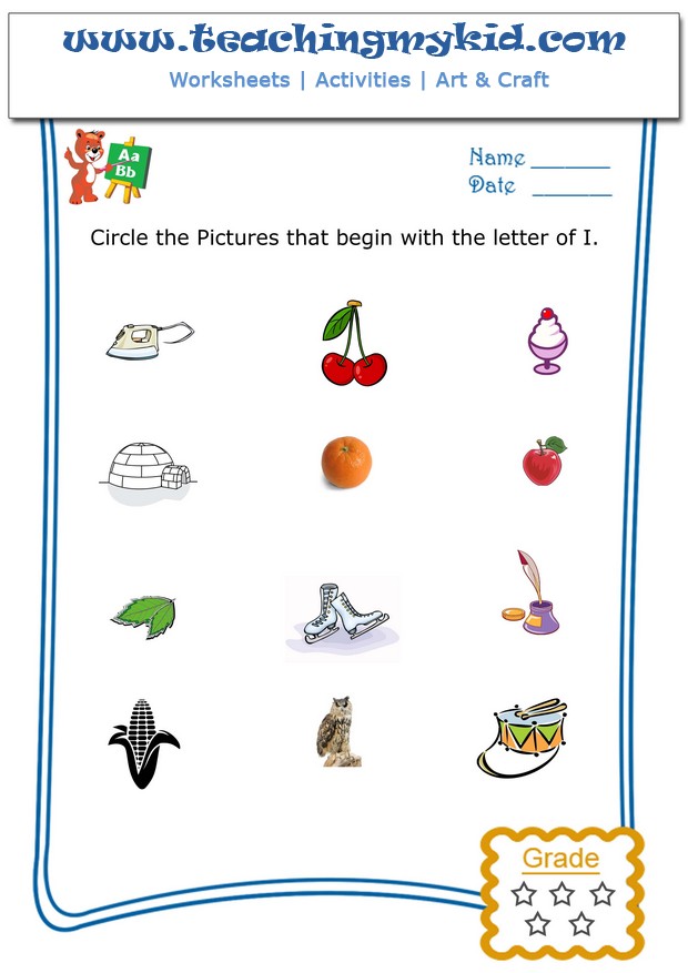 preschool worksheets