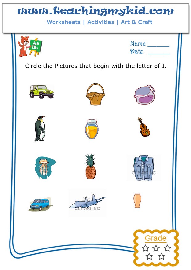 printable kindergarten english worksheets