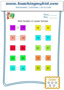 number worksheets