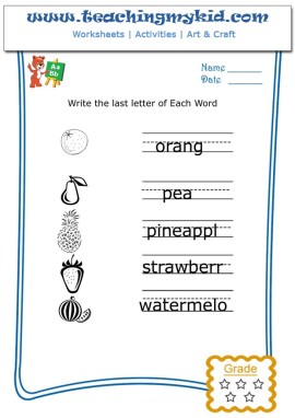 Kids worksheets