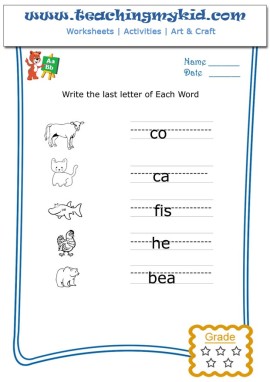 Worksheets for kids