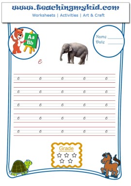 Printable preschool worksheets