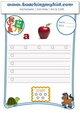 Handwriting worksheets for kids