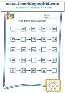 write the missing number 2 worksheet 3 teaching my kid