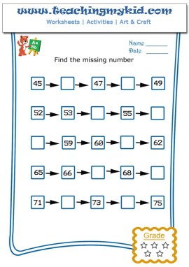 Number worksheets