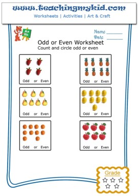 Preschool math worksheets