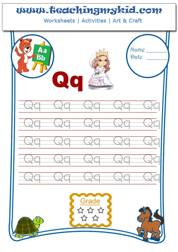 printable english kindergarten worksheets-write missing alphabets