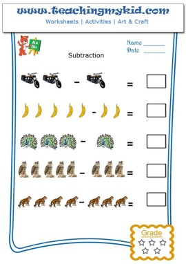 Subtraction worksheets