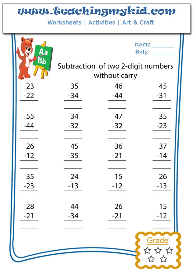 Kindergarten Addition and Subtraction Worksheets