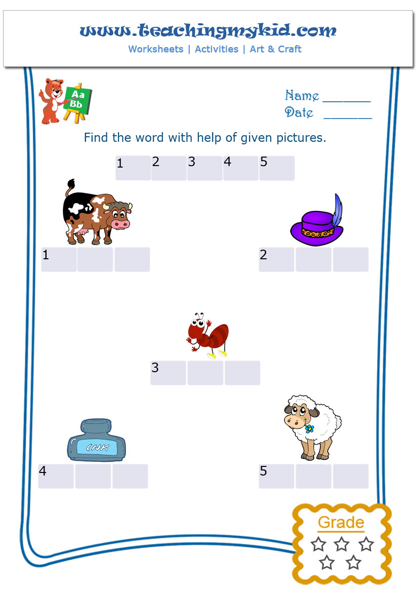 English worksheets for kids