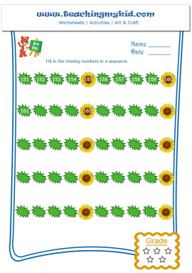 Worksheet for kindergarten